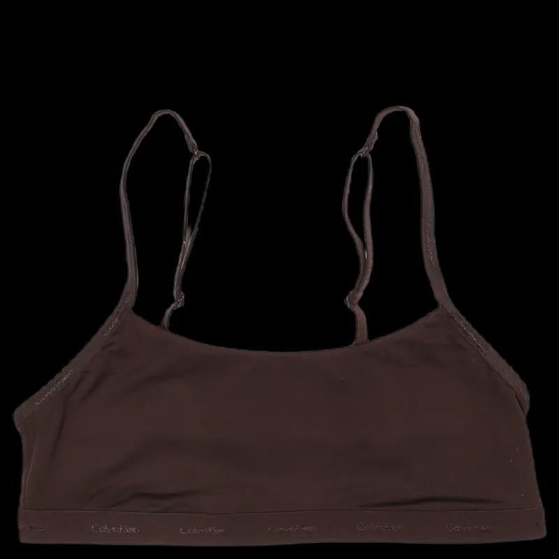 Calvin Klein Unlined Bralette Woodland Brun Clearance