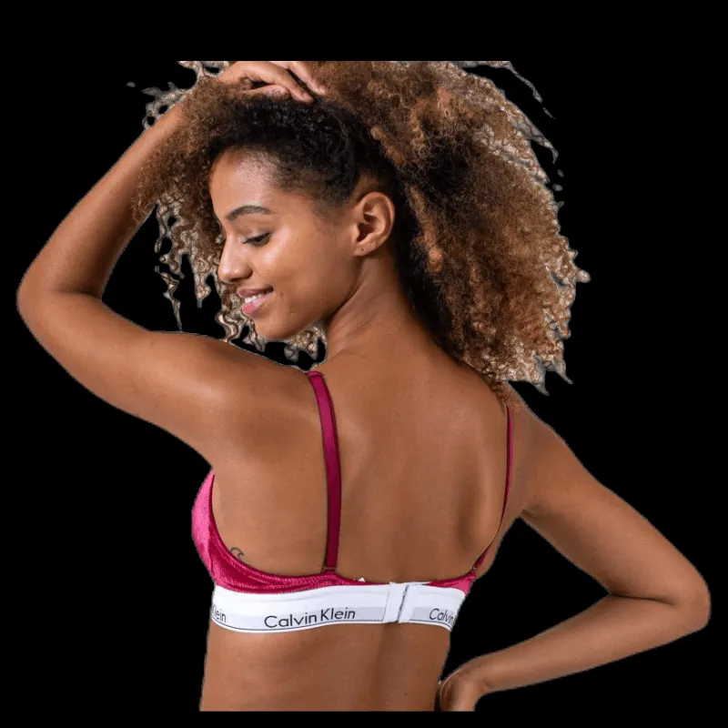 Hot Calvin Klein Unlined Triangle Red Röd