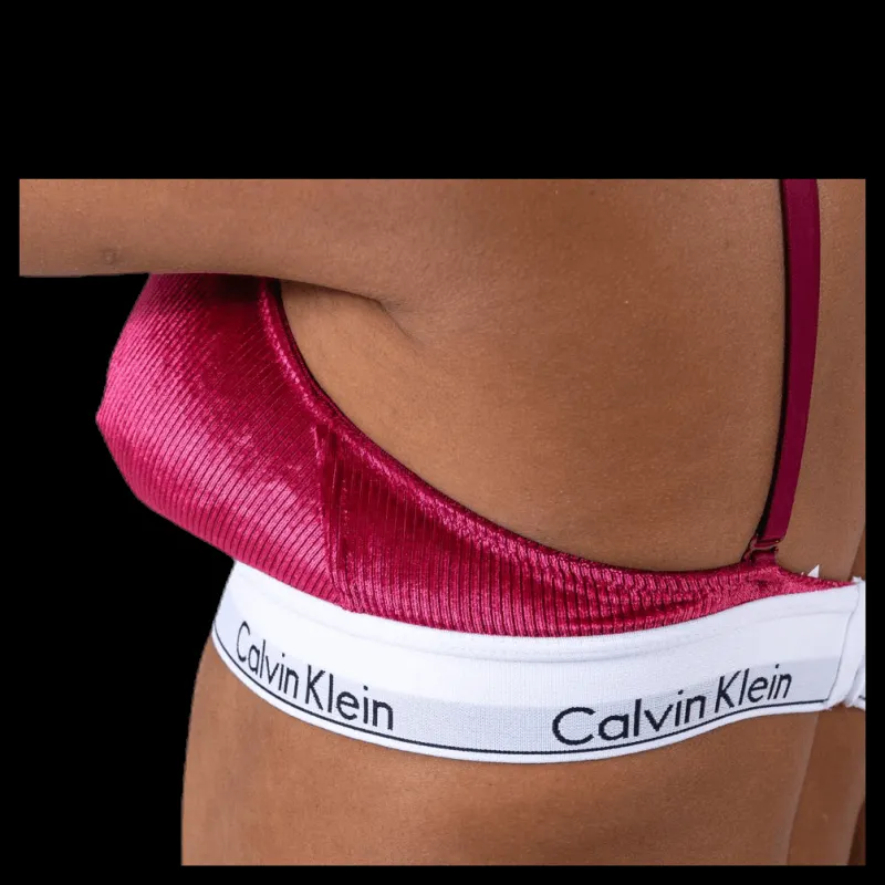 Hot Calvin Klein Unlined Triangle Red Röd