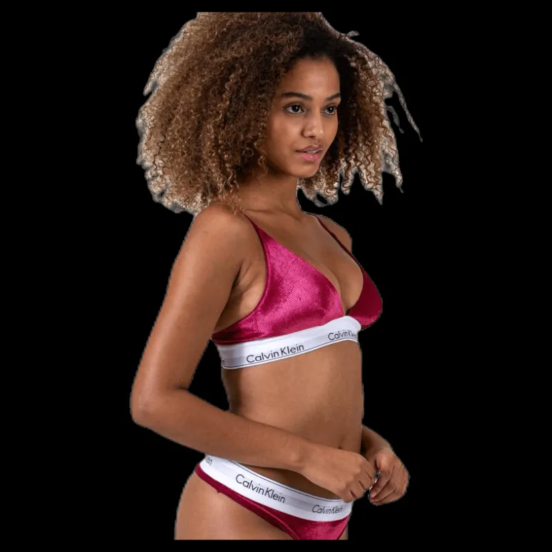 Hot Calvin Klein Unlined Triangle Red Röd