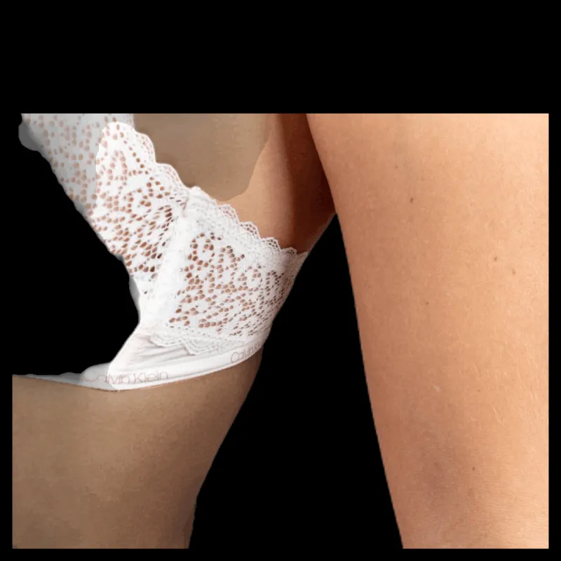 Calvin Klein Unlined Triangle White Vit Outlet