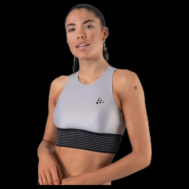 Online Craft UNMTD Cropped X-Singlet Grey Grå