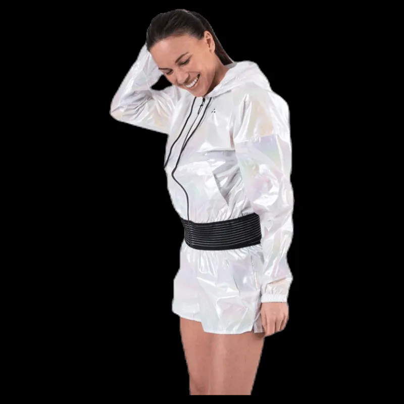 New Craft UNMTD Shiny Hood Jacket Patterned/White Mönstrad och Vit