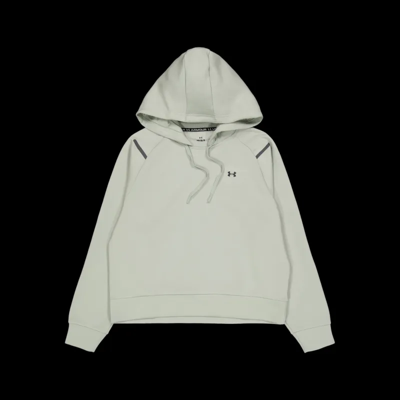 Clearance Under Armour Unstoppable Flc Hoodie Grove Green Grå