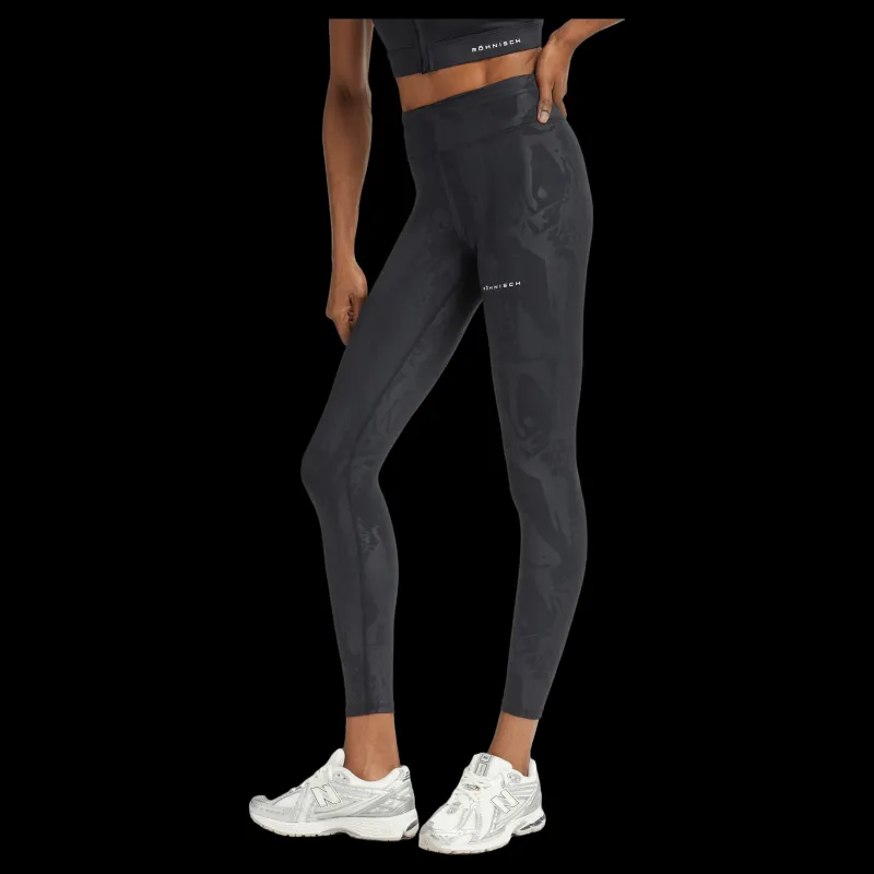 Clearance Röhnisch Untamed Emboss Tights Beetle Emboss Svart