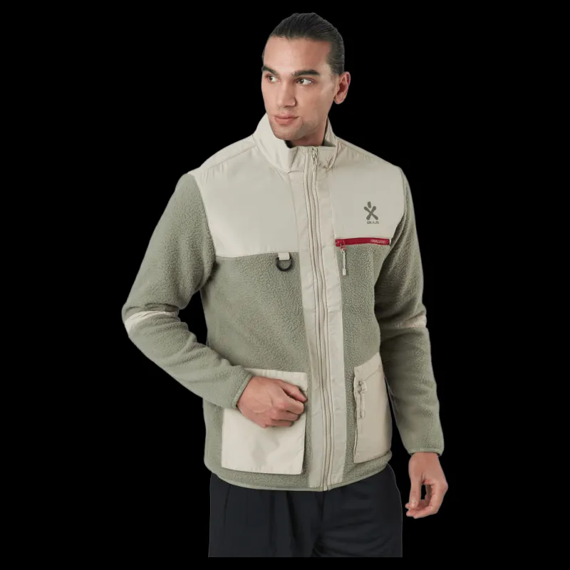 Outlet Bula Utility Fleece Jacket Sage Grå