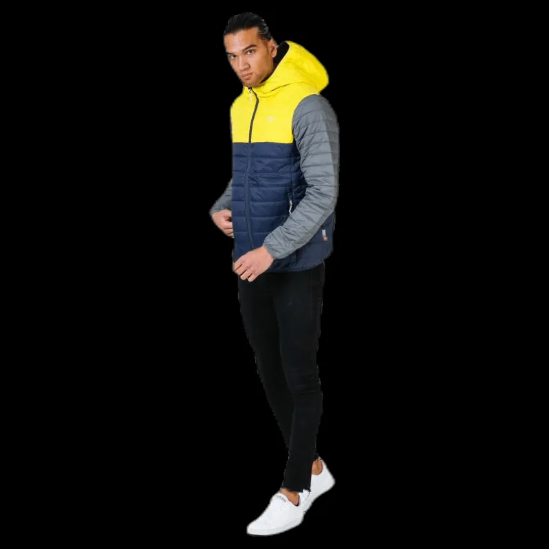 Outlet 2117 of Sweden Vallerås Jacket Blue/Grey/Yellow Blå, Grå och Gul