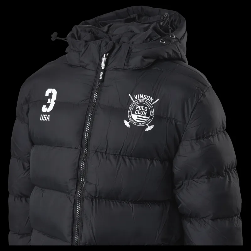 Vinson Polo Club Vance Jacket Black Svart Discount