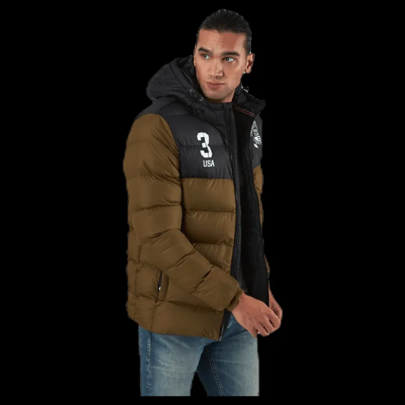 Clearance Vinson Polo Club Vance Jacket Black/Green Svart och Grön