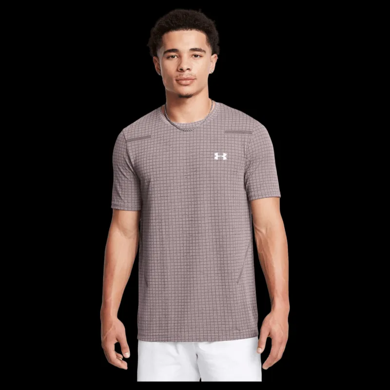 Under Armour Vanish Seamless Grid Ss Tetra Gray Grå Discount