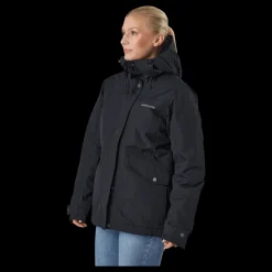 Didriksons Vanja Wns Jkt Black Svart Sale