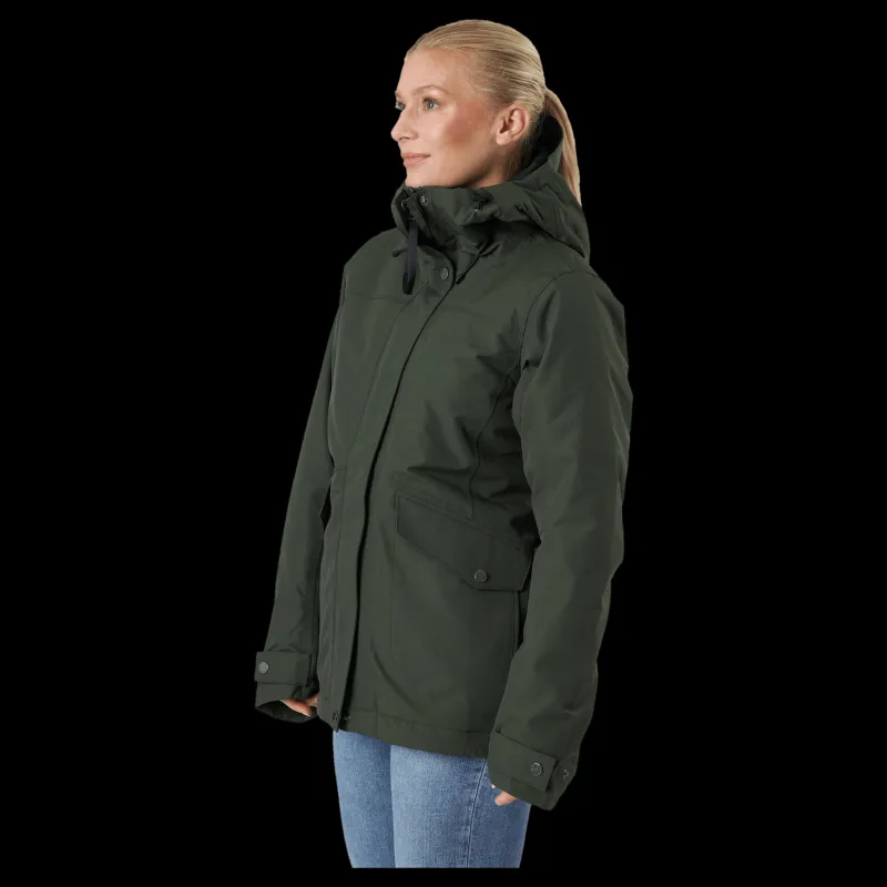Didriksons Vanja Wns Jkt Green Grön Clearance