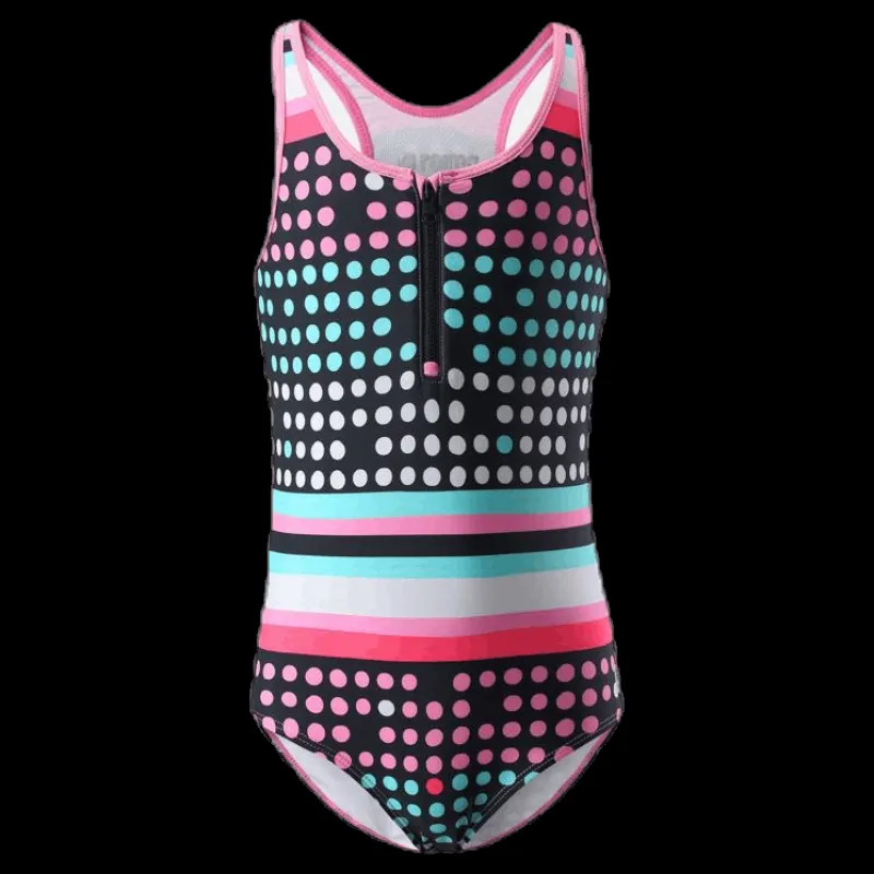 Reima Vanuatu Sunproof Swimsuit Pink/Black Rosa och Svart