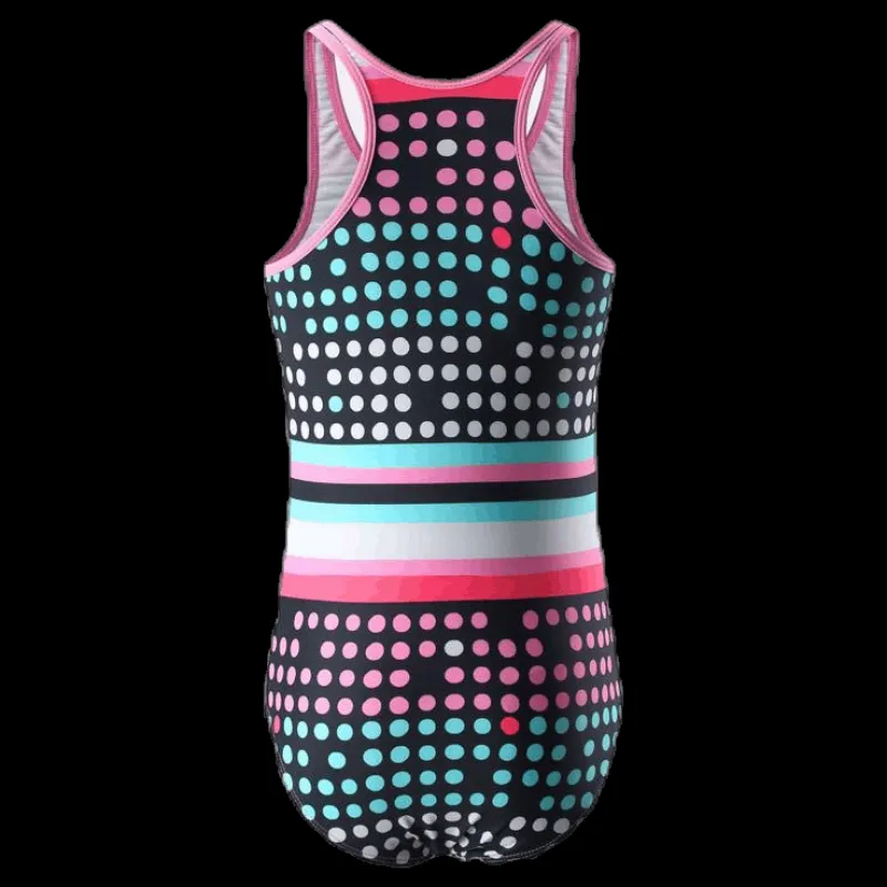 Reima Vanuatu Sunproof Swimsuit Pink/Black Rosa och Svart