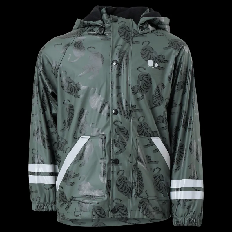 Outlet Lindberg Vattnadal Rain Set Fleece Green Svart