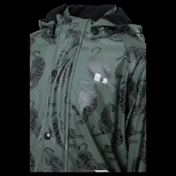 Outlet Lindberg Vattnadal Rain Set Fleece Green Svart