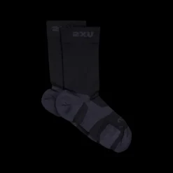 2XU Vectr Light Cushion Crew Sock Black/titanium Svart Sale