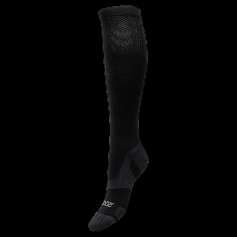 2XU VECTR Light Cushion Sock Black/Grey Svart och Grå Best