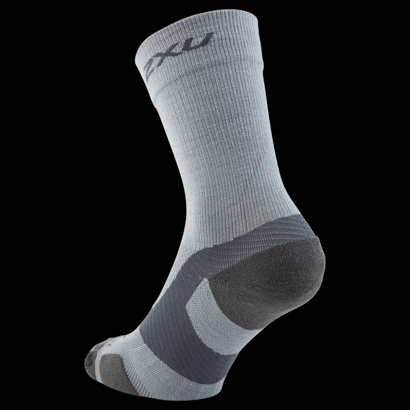 Clearance 2XU Vectr Merino L.cush Crew Sock Grey/grey Vit