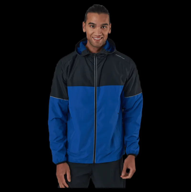 Endurance Verbol M Running Jacket W/hood Deep Ocean Blå Online