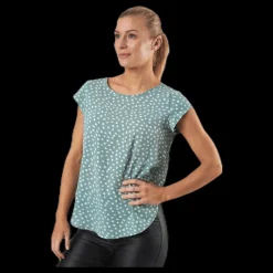 Only Vic Ss Aop Top Wvn Green Grön Best