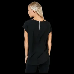 Only Vic S/S Solid Top Black Svart Best