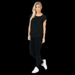 Only Vic S/S Solid Top Black Svart Best