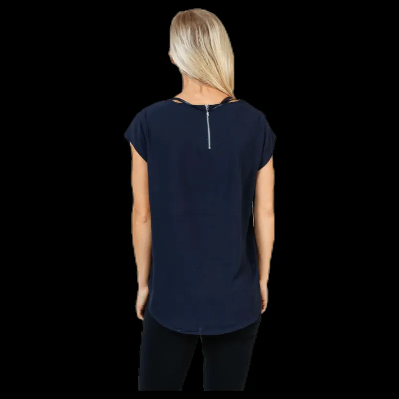 Sale Only Vic S/S Solid Top Blue Blå