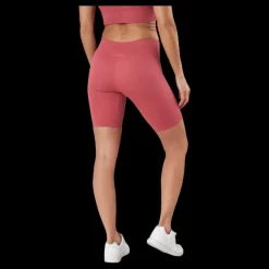 New Only Vicky Rib Seamless Shorts Red Rosa
