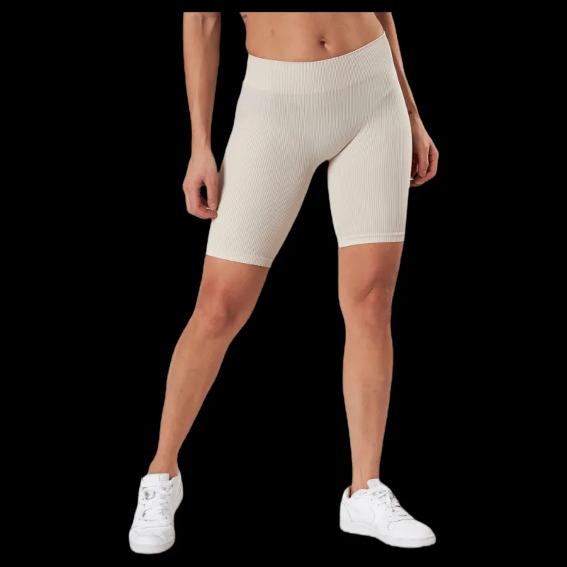 Only Vicky Rib Seamless Shorts Grey Vit Sale