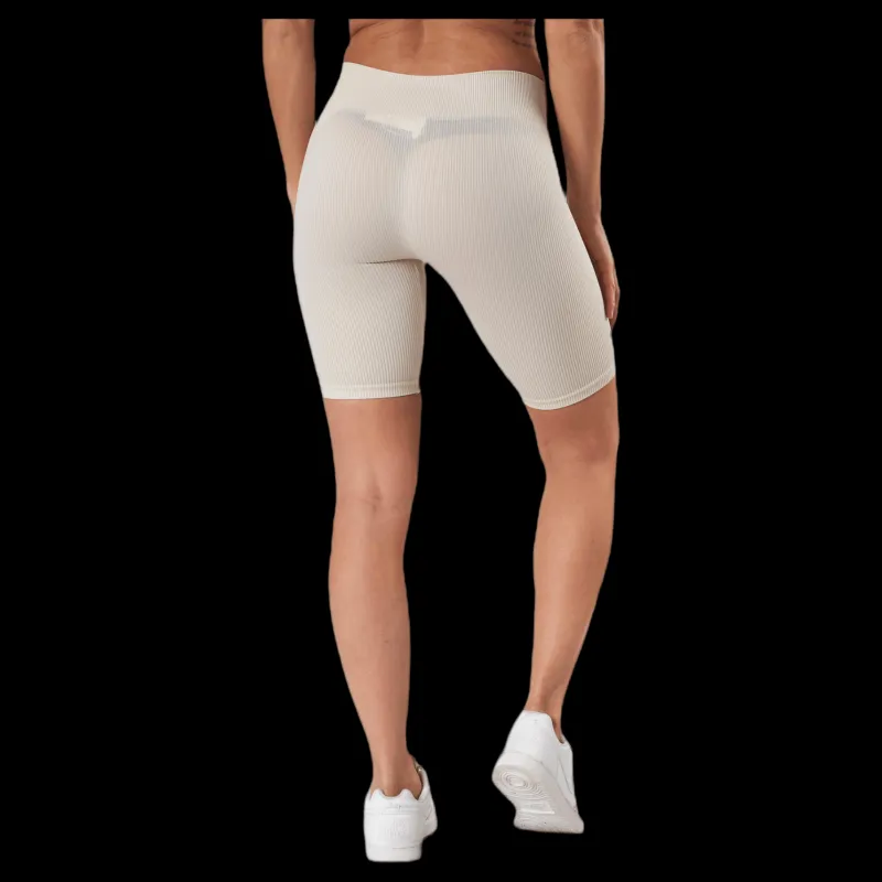 Only Vicky Rib Seamless Shorts Grey Vit Sale