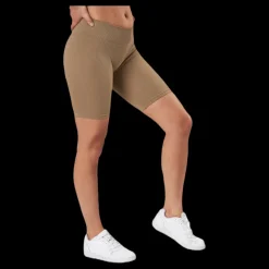Only Vicky Rib Seamless Shorts Beige Outlet
