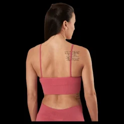 Best Only Vicky Rib Seamless V-neck Top Pink Rosa