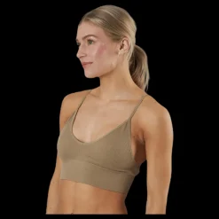 Discount Only Vicky Rib Seamless V-neck Top Beige