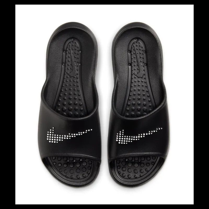 Discount Nike Victori One Women's Shower Slides BLACK/WHITE-BLACK Svart