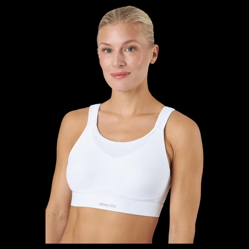 Abecita Victorious Spacer Sports Bra White Vit New