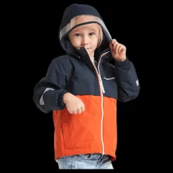 Didriksons Viken Kids Jacket Blue/Orange Blå och Orange Hot