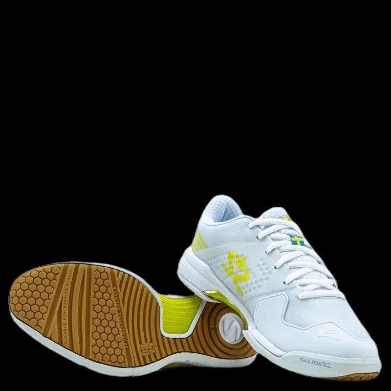 Clearance Salming Viper 5 White/Green Vit och Grön
