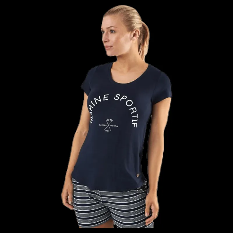 Marine Visalia T-Shirt Blue Blå