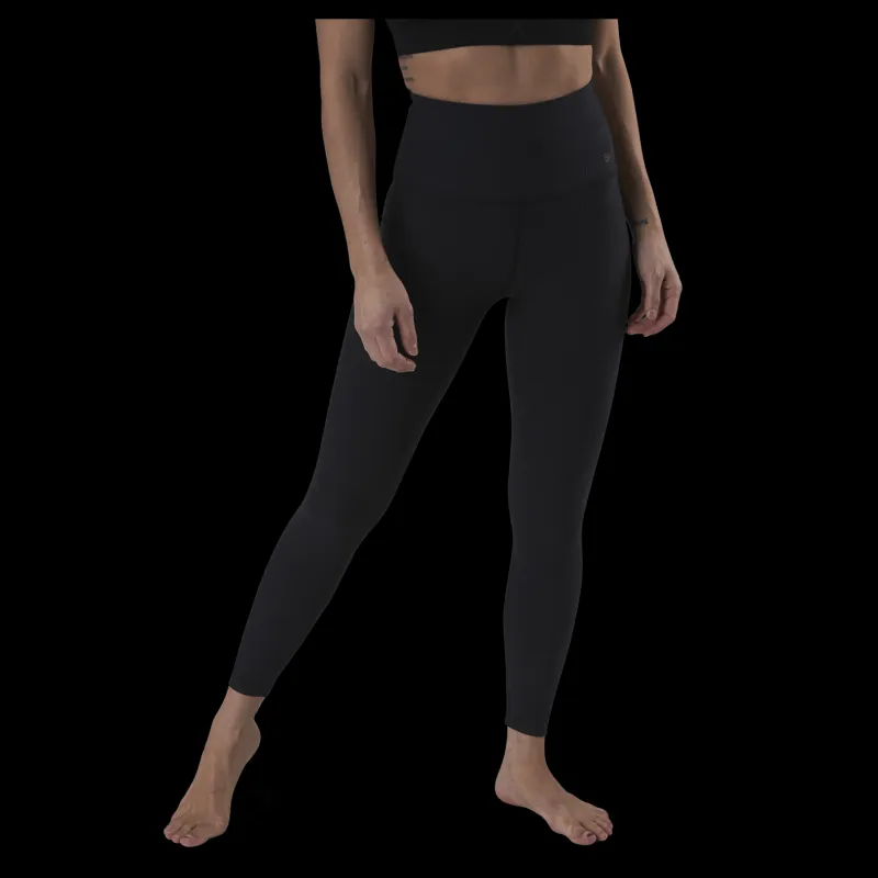BLACC Vision Rib Leggings 7/8 Black Svart Hot