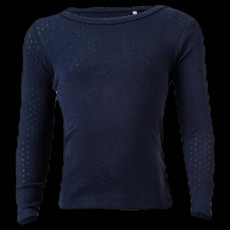 Outlet Name It Vitte Ls Xsl Top M Blue Blå