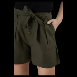 Only Viva Life Hw Belt Shorts Pnt Green Grön Hot