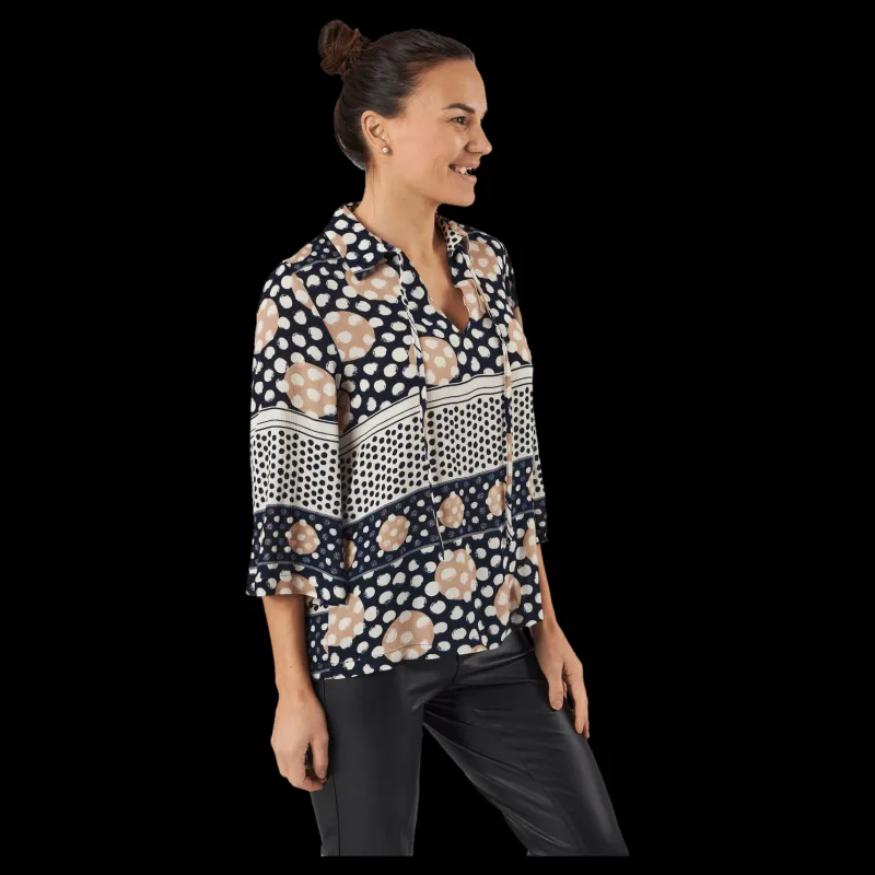 Outlet Vero Moda Vmanna 3/4 Top Wvn Ga Spe Navy Blazer