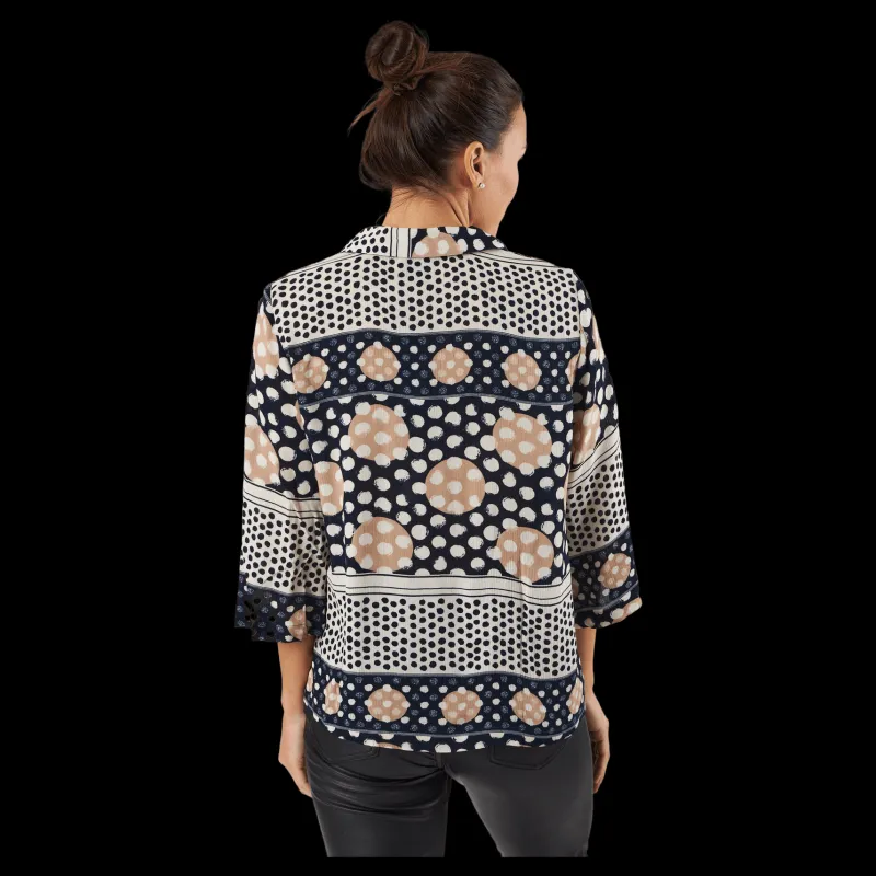 Outlet Vero Moda Vmanna 3/4 Top Wvn Ga Spe Navy Blazer
