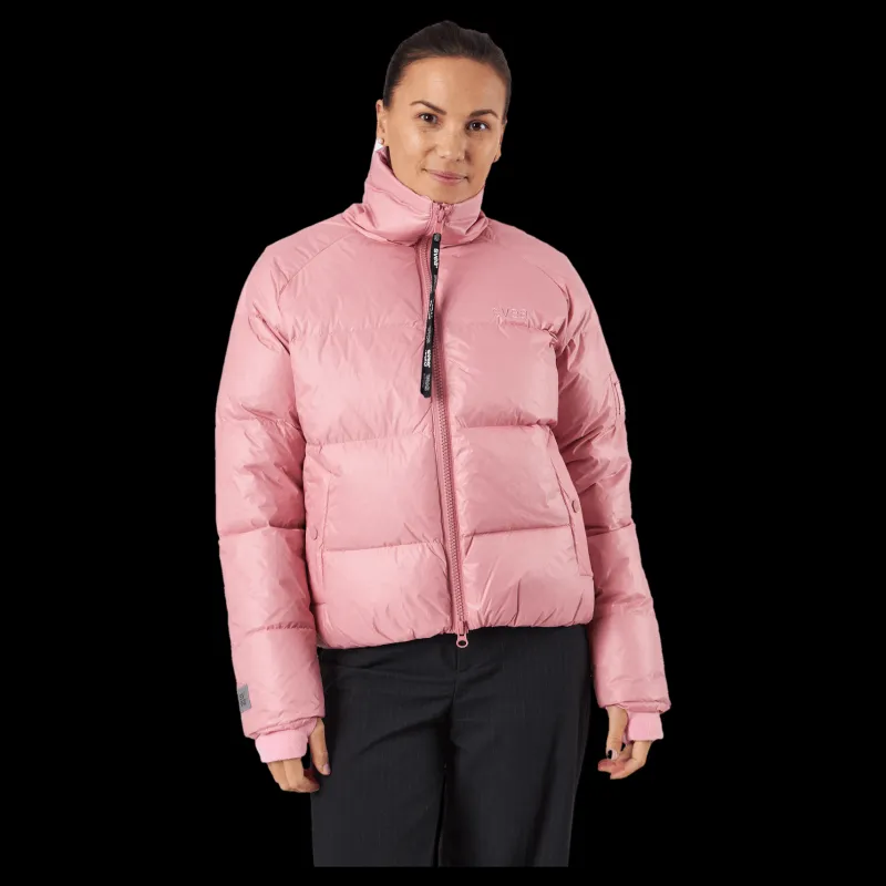 Svea Volume Puffer Jacket Pink Edge