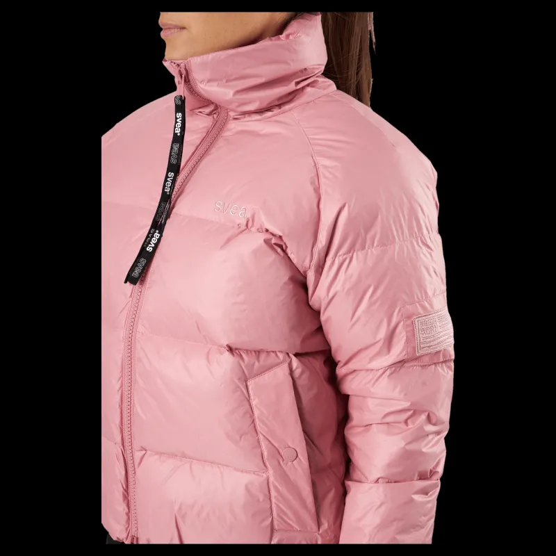 Svea Volume Puffer Jacket Pink Edge