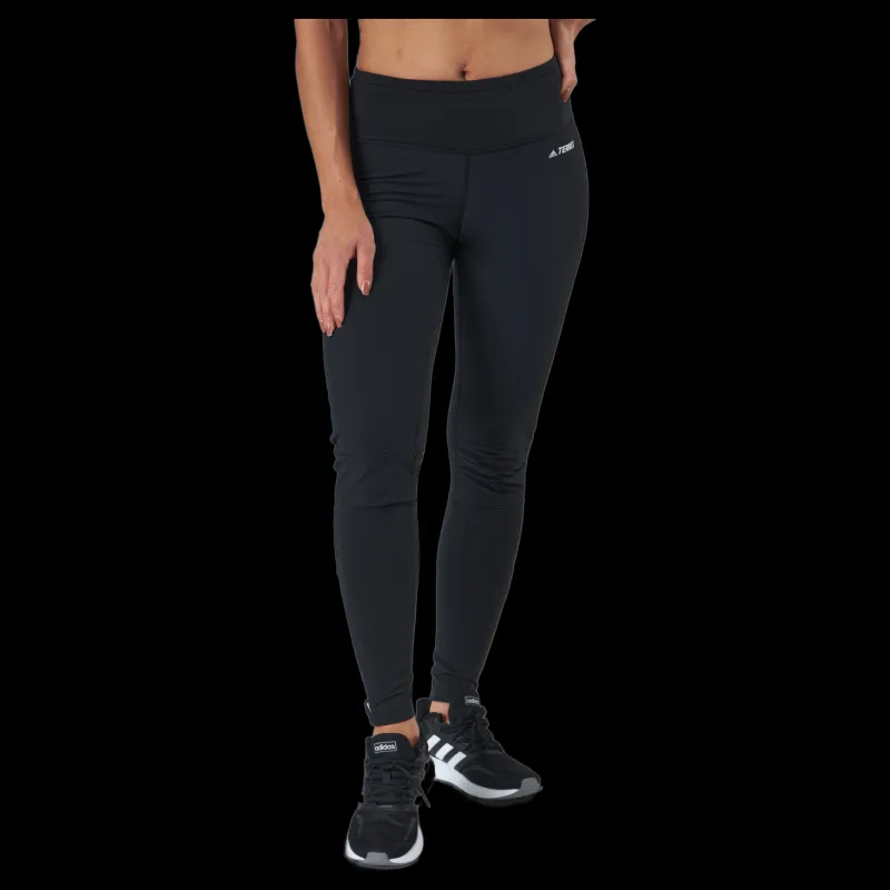 adidas W Agravic Techfit Tight Black / White Svart Best