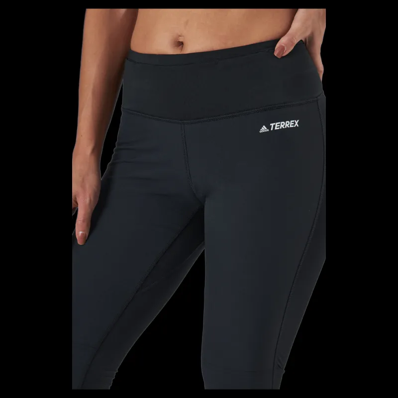 adidas W Agravic Techfit Tight Black / White Svart Best