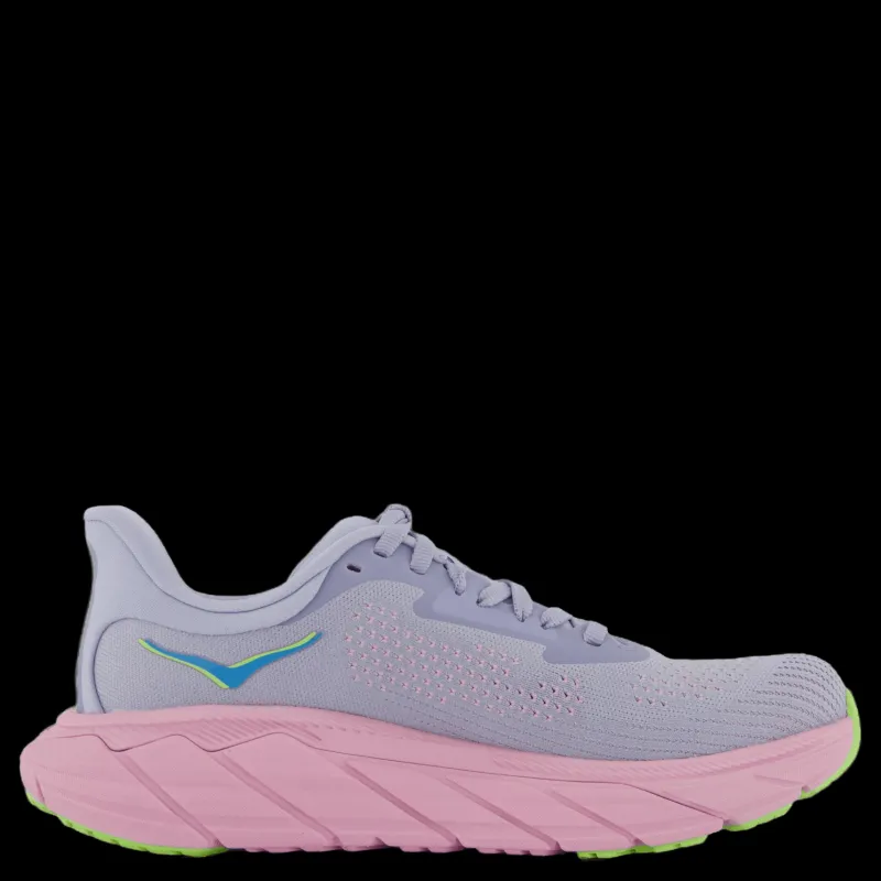 Online Hoka W Arahi 7 Gull / Pink Twilight Rosa