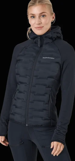 Sale Peak Performance W Argon Hybrid Hood Black Svart